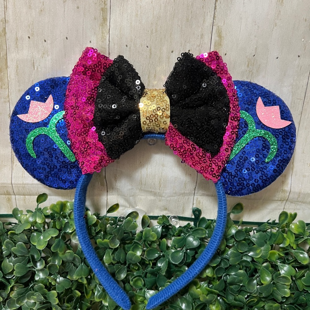 Sequin Bow Kids Hairband - Pink, Black, Blue